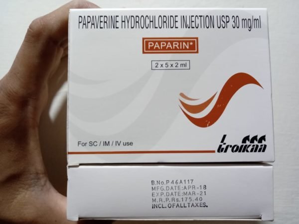 Papaverine Hydrochloride Injection Paparin 30mg