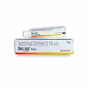 Tacrolimus 0.1% w/w Ointment 20gm Tacroz Forte